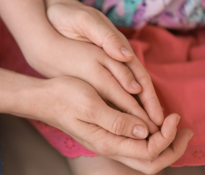 Entwined hands